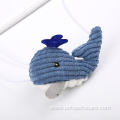 Plush dolphin interactive teaser stick cat toys